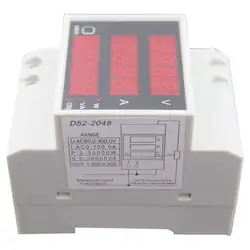 D52-2048 din-рейка Цифровой Вольтметр напряжения тока измеритель мощности амперметр