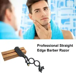 Профессиональная парикмахерская бритва с прямым краем, лезвие из нержавеющей стали, Мужская бритва для волос, античный инструмент для