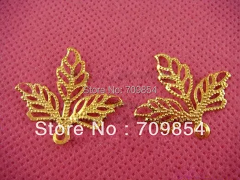 

free shipping!!! wholesale 600pcs/lot 22*25mm GOLD color filigree wrap jewelry findings