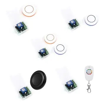 

DC12V 1CH Wireless Remote Control Delay Switch Safety and reliability Receiver Wall Remote Transmitter for Garage Door Control