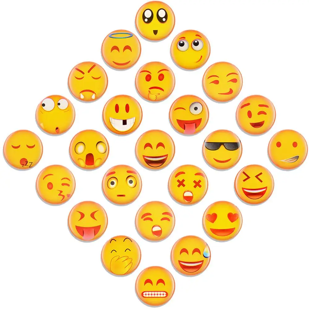 

3D Emoji Fridge Magnets 25 PCS Premium Refrigerator Magnets For Kitchen, Home Decoration,Suitable for Kids Toddlers and Adults