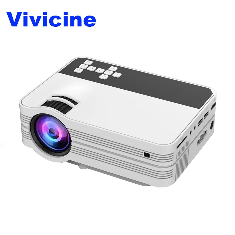 

Vivicine V7 Mini Video Projector,2000 Lumens Portable Multimeida TV Projector for Movie Games,Home Theater Beamer HDMI USB PC