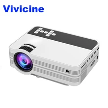 Vivicine V7 Mini Video Projector,2000 Lumens Portable Multimeida TV Projector for Movie Games,Home Theater Beamer HDMI USB PC