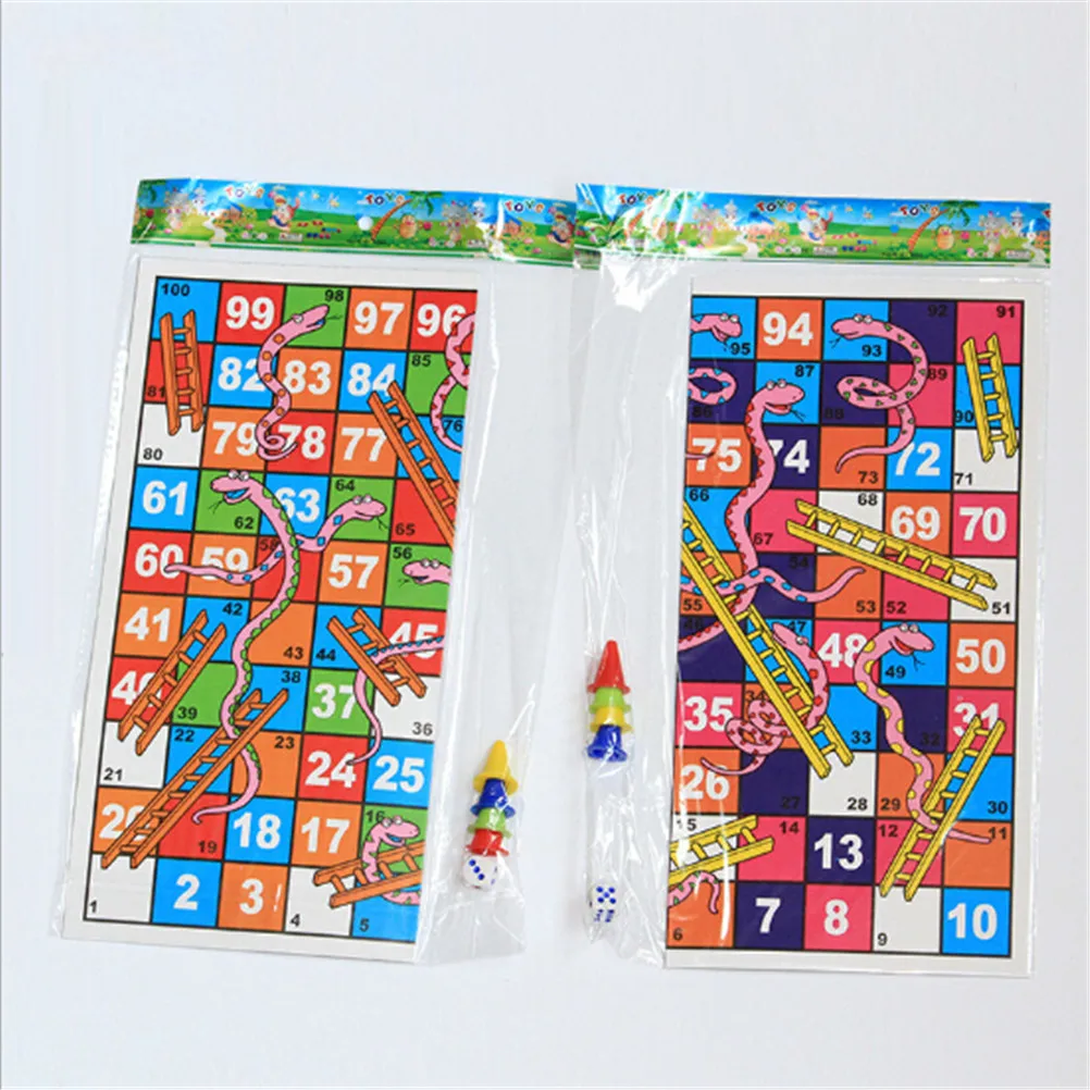 

Creative Funny Folding Snake Chess Toys Portable Snakes Ladders Puzzle Game Education Christmas Gift For Children