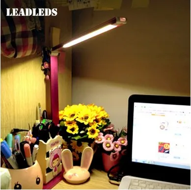 ФОТО Eye Protection LED bulbs white light desk lamp Adjustable Touch Sensor LED Reading Light Desk Table Lamp AC100-240V