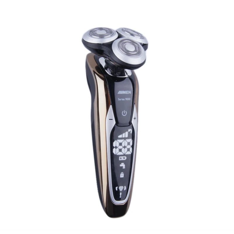 9000 Three rotary blade whole body wash rechargeable shaver comfortable shaver Razor Men face