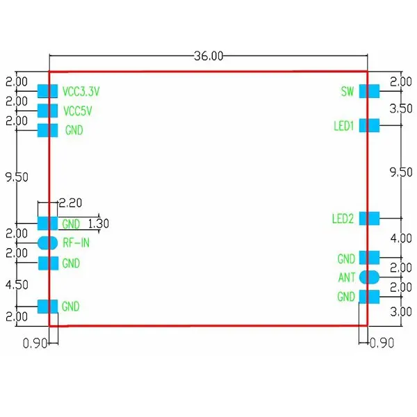 XQ-02A 2,4G 2W двухполосный Wifi двунаправленный усилитель сигнала Boost Модуль Автоматический переключатель для RC