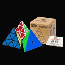 Новые поступления Yuxin маленький волшебный куб Пирамида скорость волшебный куб головоломка игрушка-красочный