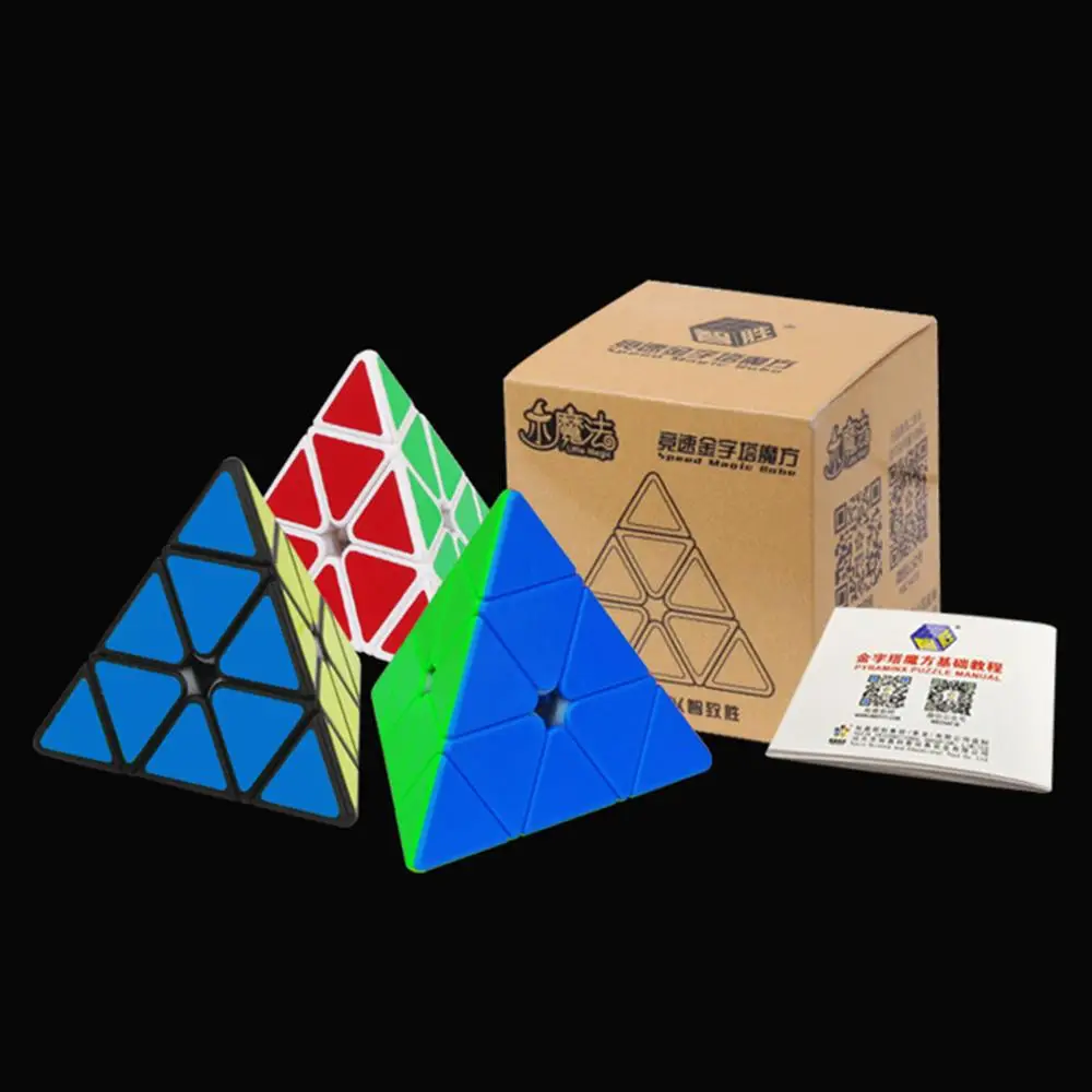 

2019 New Arrivals Yuxin Little Magic Cube Pyramid Speed Magic Cube Puzzle Toy - Colorful