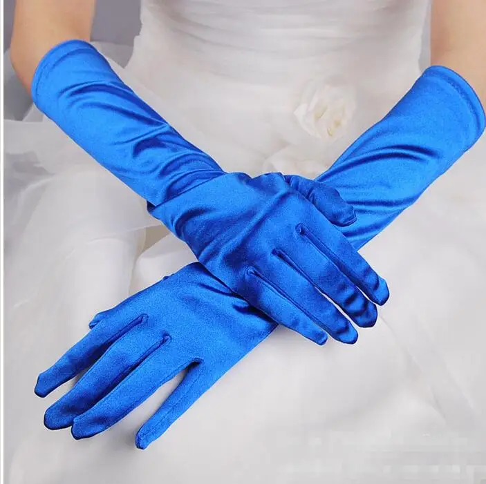 Женские однотонные длинные перчатки женские атласные сексуальные R2007|long gloves