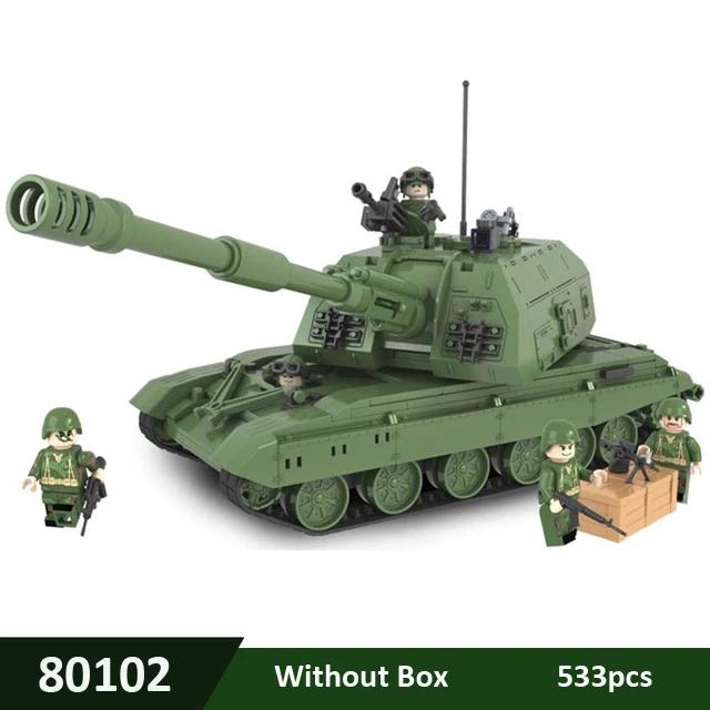 

Winner 8102 Tank Battle 2S19 Self Propelled Howizer Team Military series Set Building Brick Block Educational Toy Kids Toys