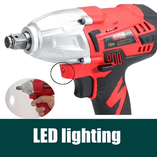 25V 8800Ah Li-ion Electric Impact Wrench 320Nm High Torque Impact Wrench Cordless 1/2 Batteries 1 Charger Power Tool