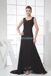 Бесплатная доставка 2015 горячая Распродажа vestidos de fiesta длинные черные торжественные платья под заказ размер/цвет русалка кружево и шифон