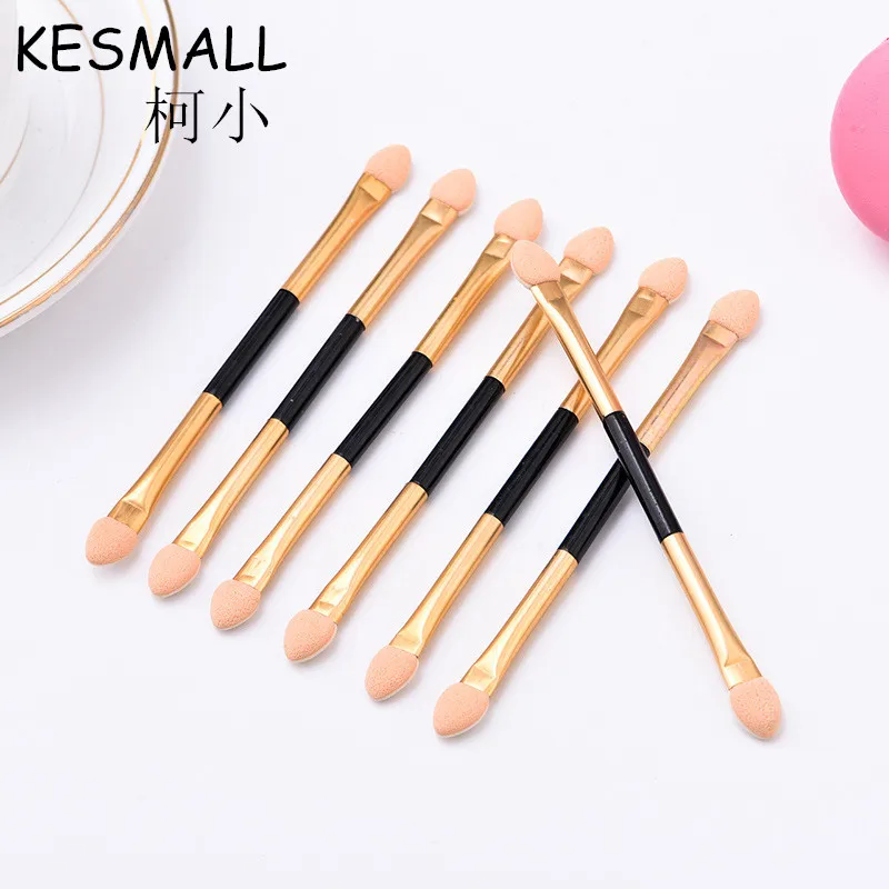 

KESMALL 24pcs Eyeshadow Applicator Pro Sponge Double Ended Cosmetics Makeup Tools Portable Eye Shadow Brushes Powder Brush CO315