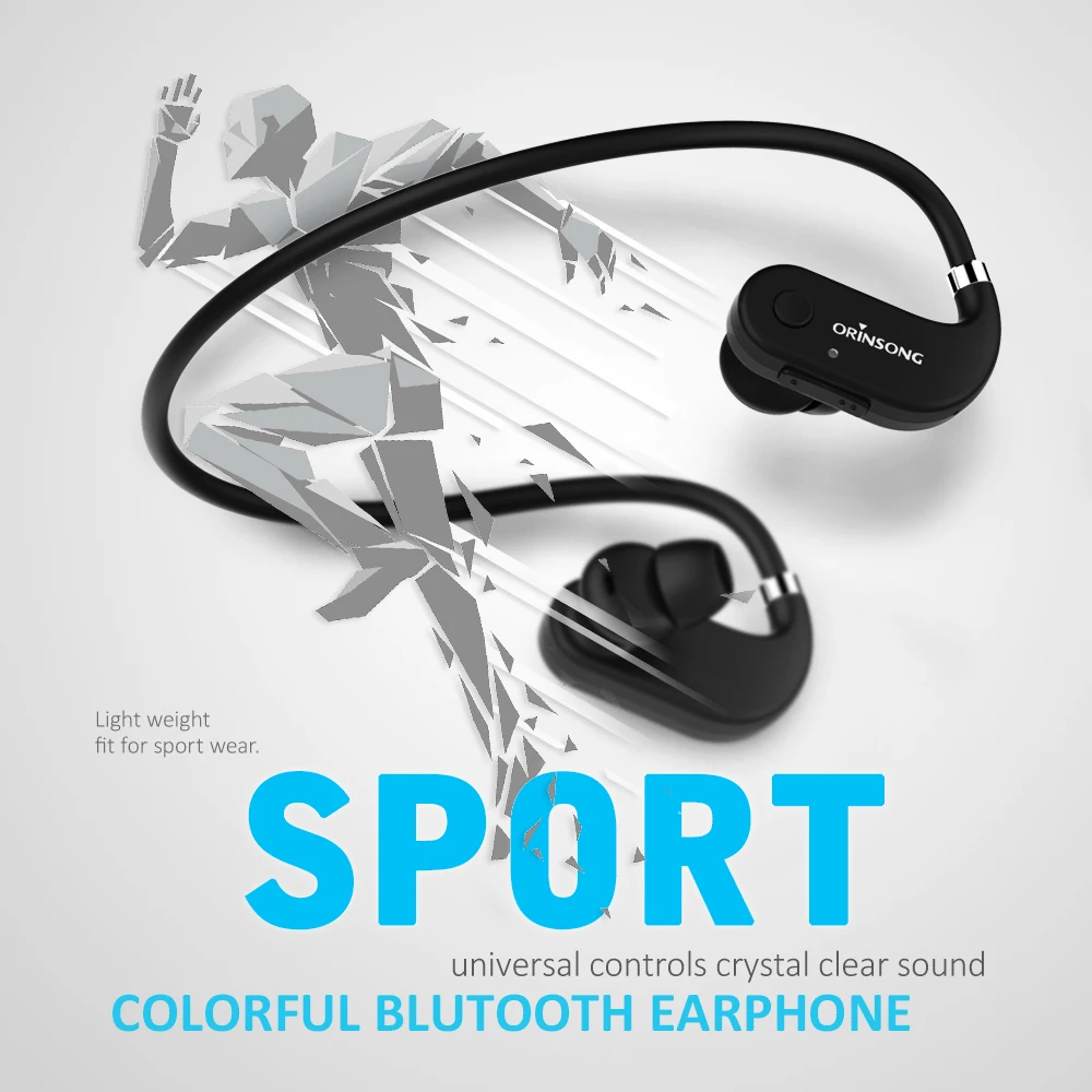 Orinsong гарнитура Bluetooth V4.1 наушник bluetooth наушники Беспроводной шейным CSR4.1 стерео hifi