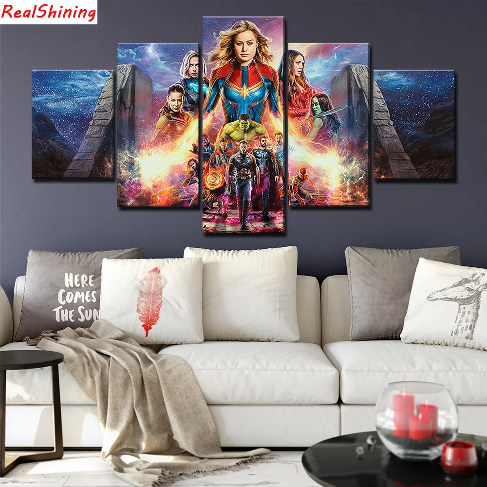 

5pcs DIY Diamond Painting Marvel Superheroes Full Square Diamond Embroidery Mosaic Picture Of Rhinestone H1447