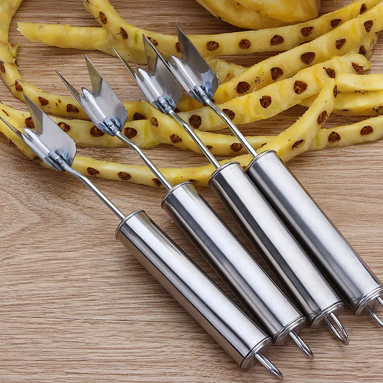 

1pc Stainless Steel Fruit Pineapple Peeler Knife Cutter 20cm Kitchen Accessories Tools Pineapple Slicer Corer Gadgets