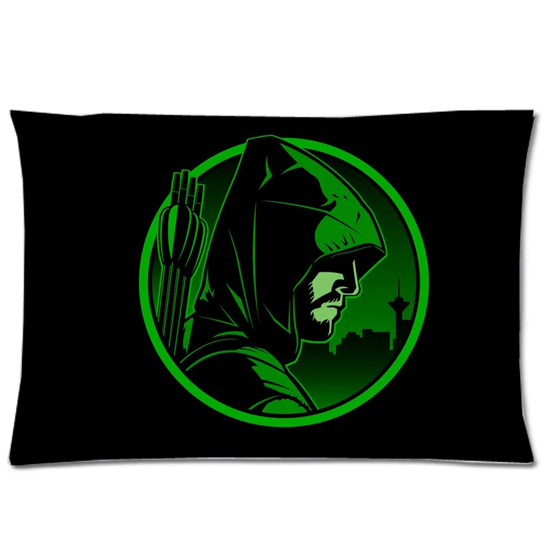 

100% Polyester Soft Pillowcase green arrow Pattern Pillow Case 50x75cm Rectangle Pillow Cover Decorative Pillowslip