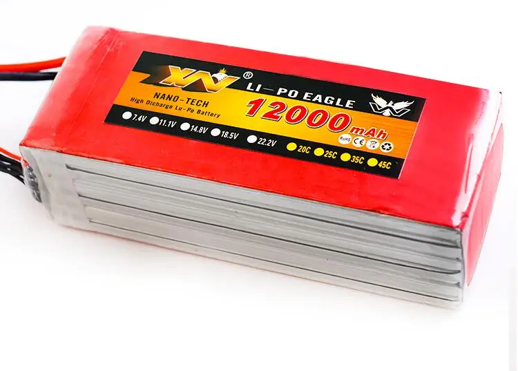 1 шт. 7 4 В 11 14 8 в 22 2 12000 мАч 25C Rc Lipo батарея XT60 T XT90 Разъем для Радиоуправляемый Дрон