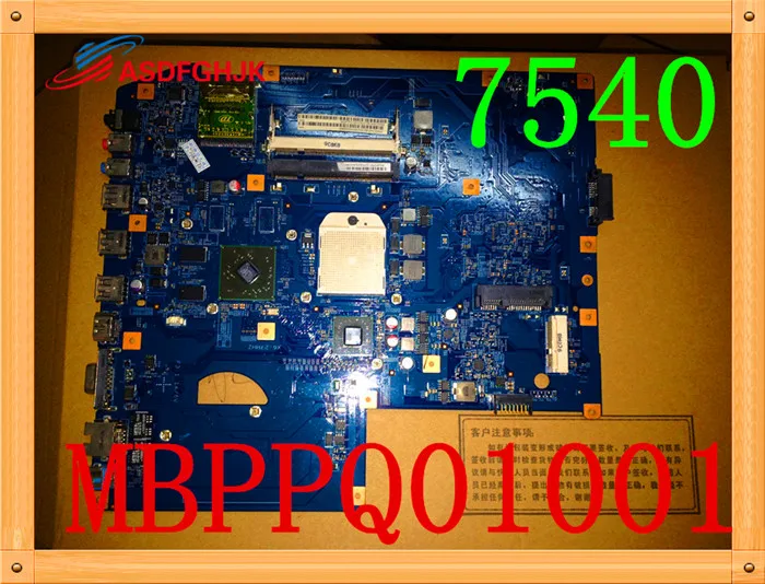 for font b acer b font ASPIRE 7540 7540G laptop motherboard MBPPQ01001 JV7 TR8 48 4FP03