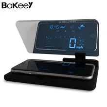 Bakeey HUD Head Up Display Car Cell Phone GPS Navigation Image Reflector Holder Mount Black Universal Display Holder Car Storage