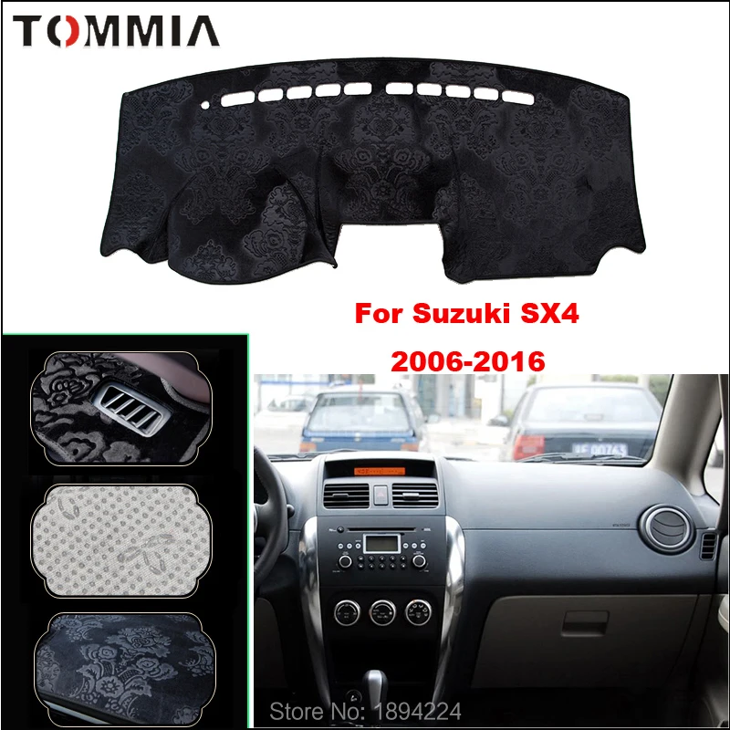 

Tommia Car Dashboard Cover Mat Light Avoid Pad Photophobism Anti-slip protection Mat For Suzuki SX4 2006-2016