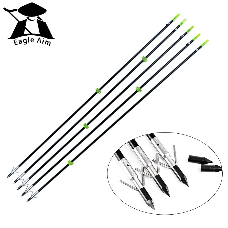 

Hunting Archery Bolts Fishing Arrows Shoot Fish Arrow OD 8mm Fishing Arrows Fit Slingshot Recurve Bow Compound Bows