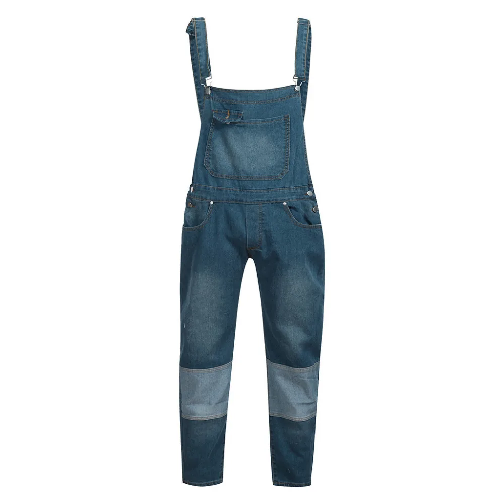 2019 new men's jeans fashion overall casual cotton one-piece jeans trousers wash broken pocket pants bib 2.28 2019 new men's jeans fashion overall casual cotton one-piece jeans trousers wash broken pocket pants bib 2.28