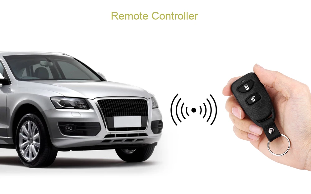 VicTsing Automobile Car Remote Central Lock Keyless Entry System Power Window Switch Car Burglar Alarm LB-406 L240               (3)