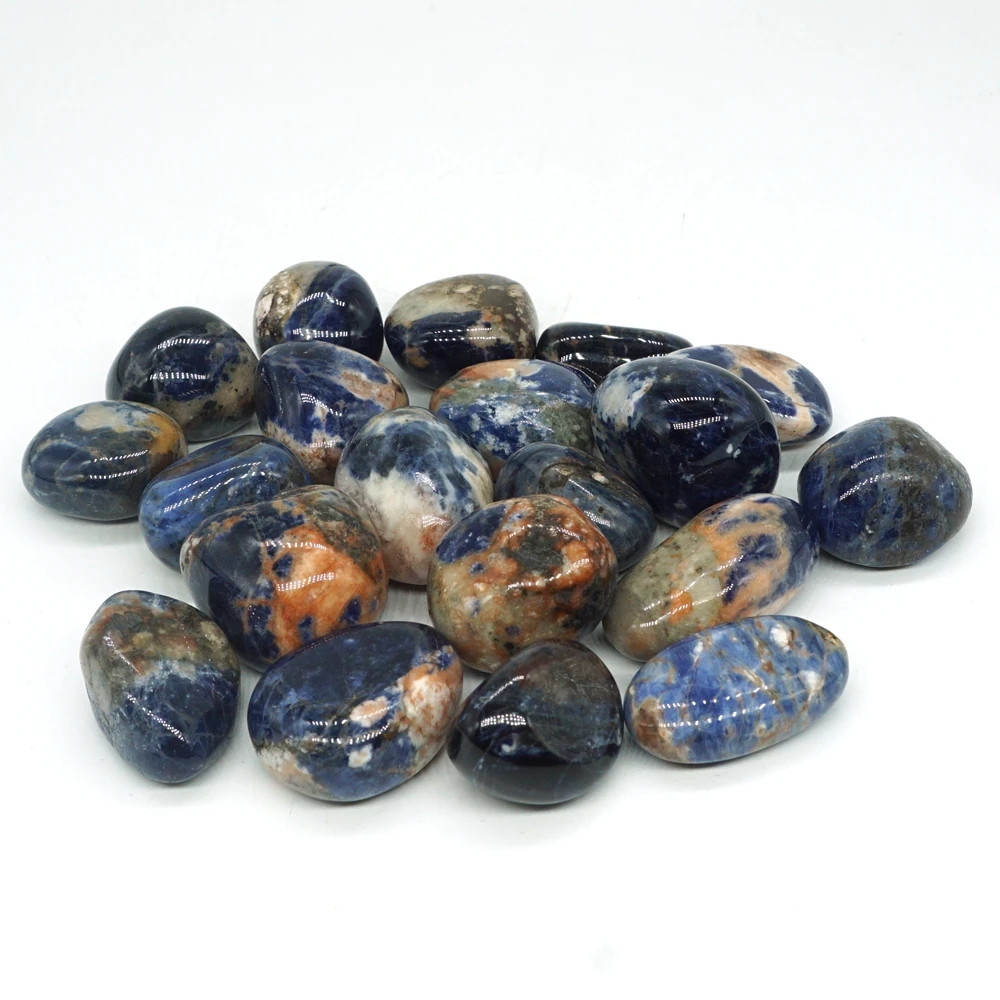 

Natural Coffee Blue Sodalite Tumbled Stone Gemstone Rock Mineral Crystal Healing Chakra Meditation Feng Shui Decor Collection