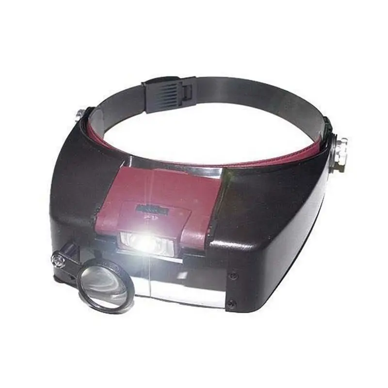 10X Magnifier illuminated Magnifying Glass Lighted Loupe Glasses Head