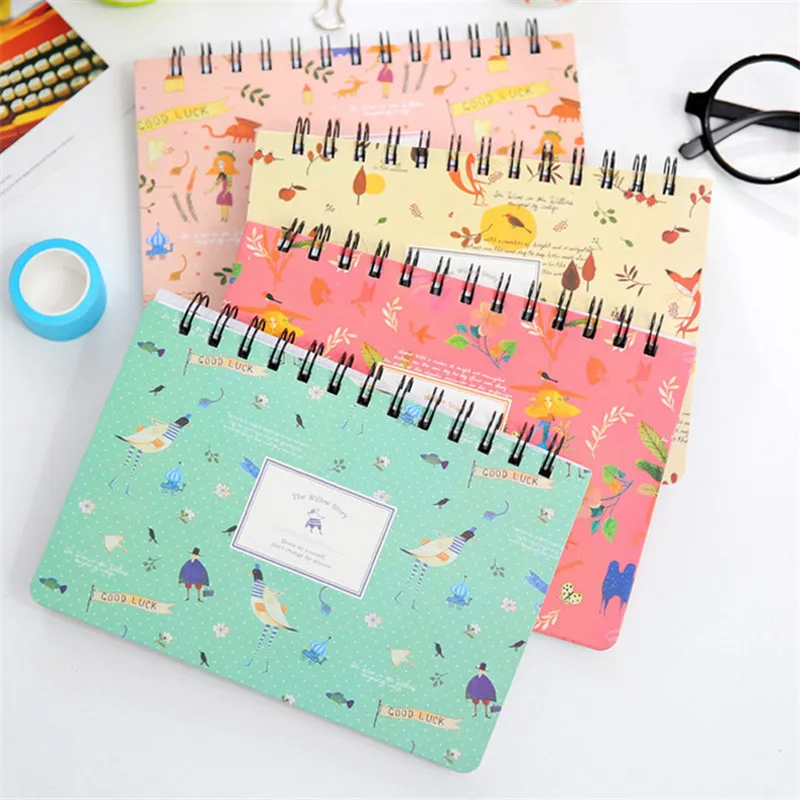 

Creative Animals And Plants Coil Planner Journal Record Notebook Diary Book Exercise Notepad Escolar Papelaria Gift Stationery