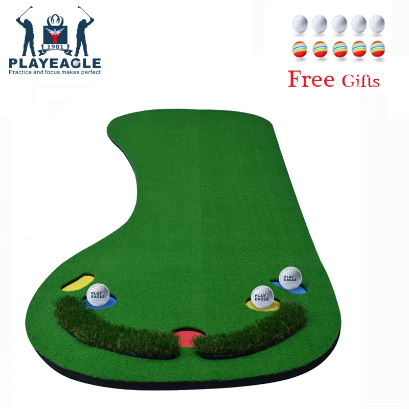 

FUNGREEN Golf Putting Mat 100X300CM Mini Protable Green Indoor Outdoor Backyard Golf Practice Training Mat Aids Golf Putting Mat