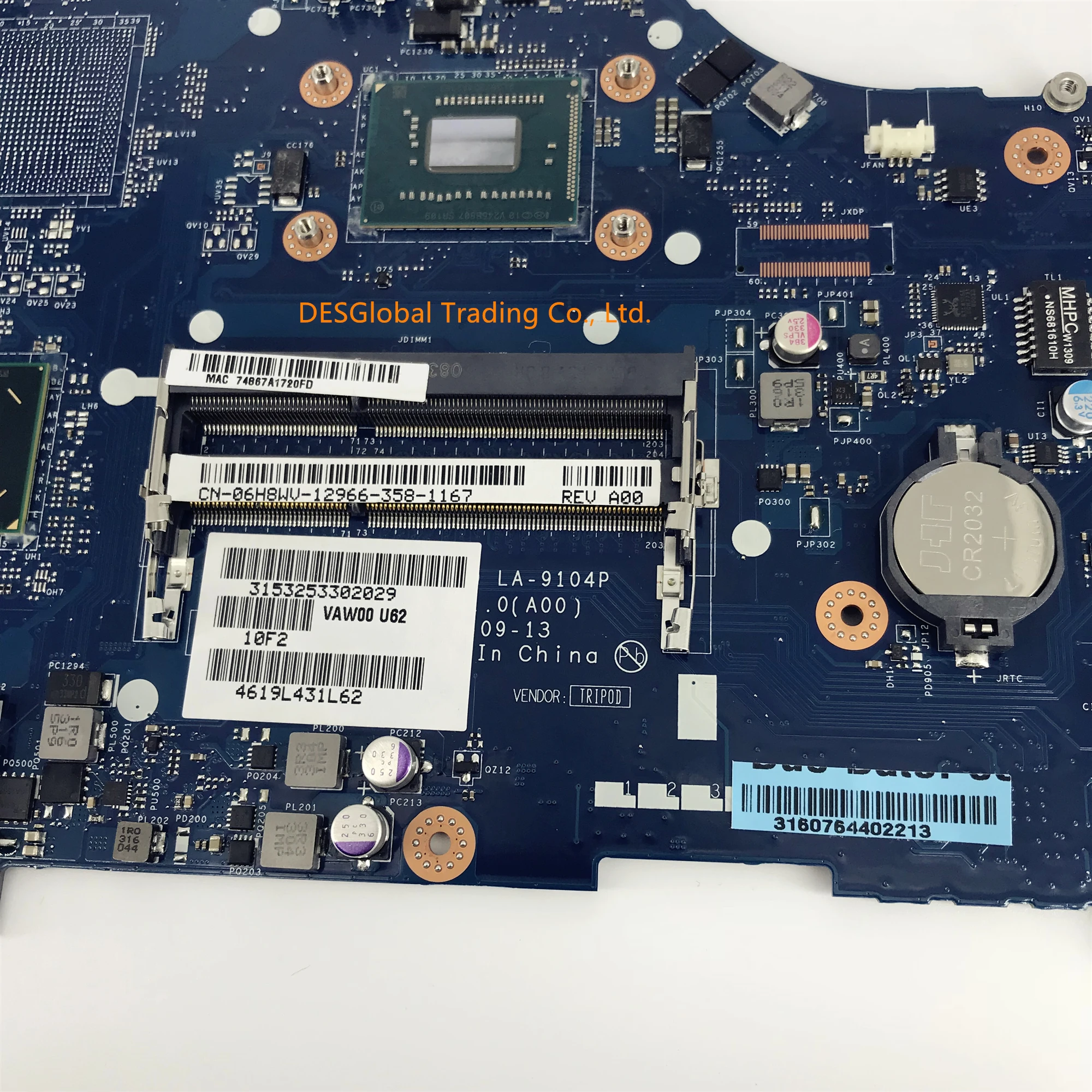 Para Dell inspiron 3521 15 5521 placa base SR109 1007U CPU DDR3 VAW00 LA-9104P CN-06H8WV 06H8WV 6H8WV placa base de computadora portátil de prueba 100% Para Dell inspiron 3521 15 5521 placa base SR109 1007U CPU DDR3 VAW00 LA-9104P CN-06H8WV 06H8WV 6H8WV placa base de computadora portátil de prueba 100%