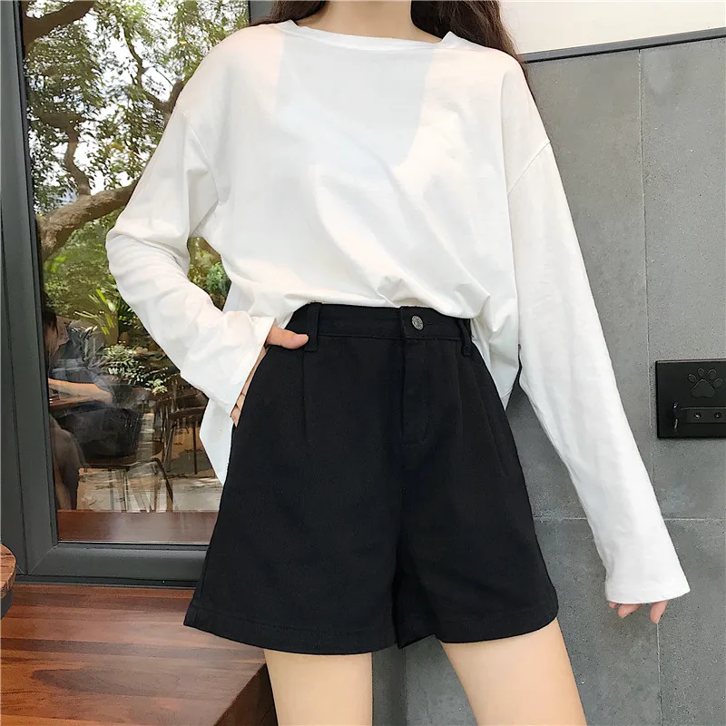 3 цвета Mihoshop Ulzzang Корейская женская модная одежда Высокая талия опрятные