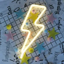 

Hiliwon Lightning LED Night Light For Bedroom Decoration Light Love/heart