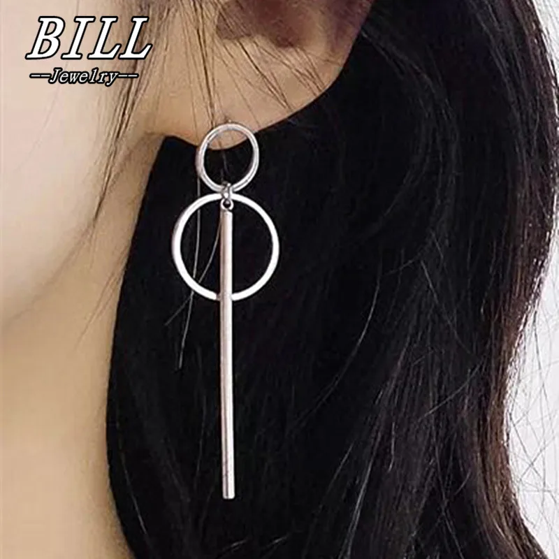 Exaggerated Hollow Geometric Pendants Drop Earrings for Women Big Personality Simple Dangle Earring Long boucle d'oreille dangle earrings
