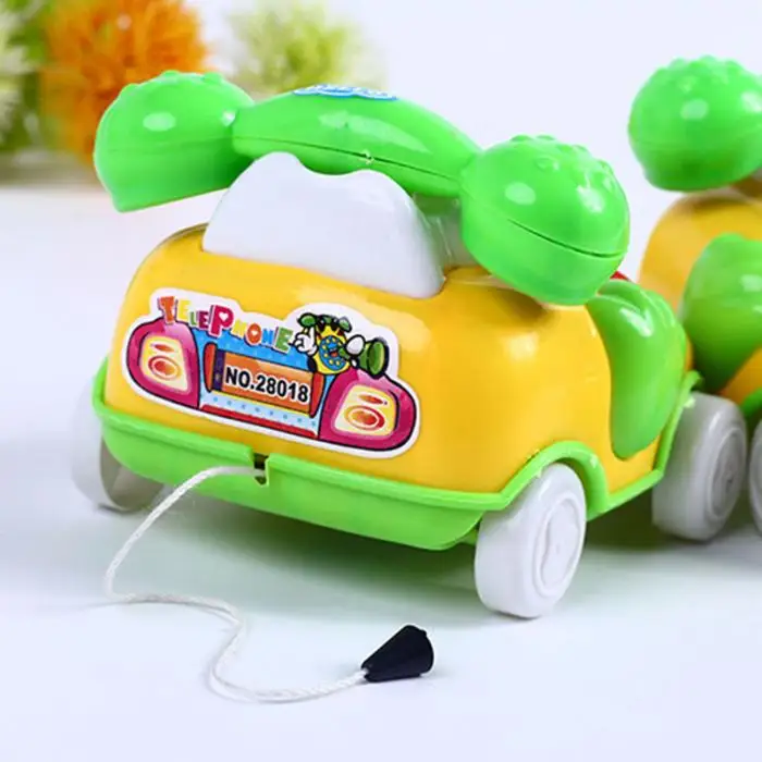 Дети звук игрушки тянуть линии музыка автомобильный телефон образования разведки развивающие игрушки Дети подарок 998