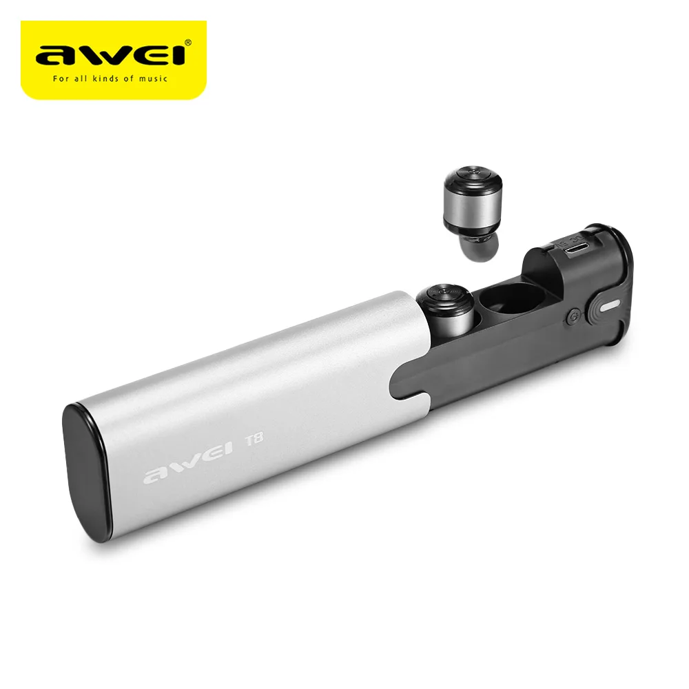 Awei T8 Mini TWS Twins True Wireless Earphone In Ear Earbuds Bluetooth V4 2 Headset With