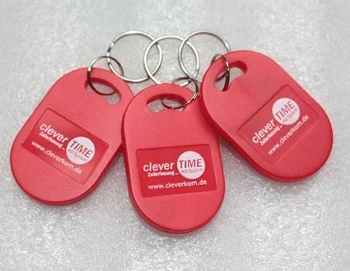 

13.56MHz IC M1 S50 Keyfobs Tags Access Control RFID Key Finder Card Token Attendance Management Keychain ABS with printing