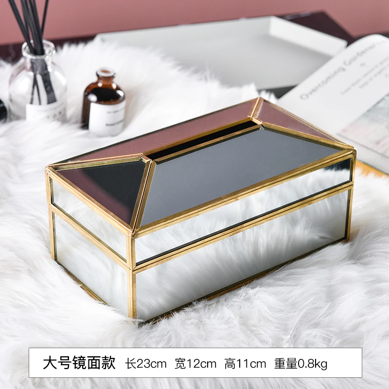 Золотой обод прозрачный стеклоткань коробка кухня гостиная стойка для бумажного полотенца инструмент держатель для салфеток держатель