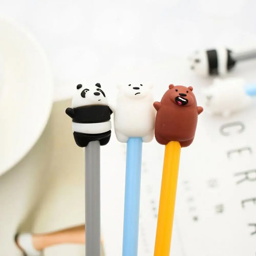 

1 Piece Stationery Cute Cartoon Animals Pen Gel Pen School Office Kawaii Supply Panda Bear Handles Creative Gift Dropshopping