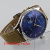 Parnis 44mm bleu et grand main Mécanique à remontage 6497 Hommes de Montre ► Photo 2/6