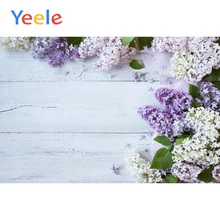 Yeele Lavender Flowers Wooden Board Scene Photography Background Baby Newborn Photographic Backdrop Vinyl Props For Photo Studio