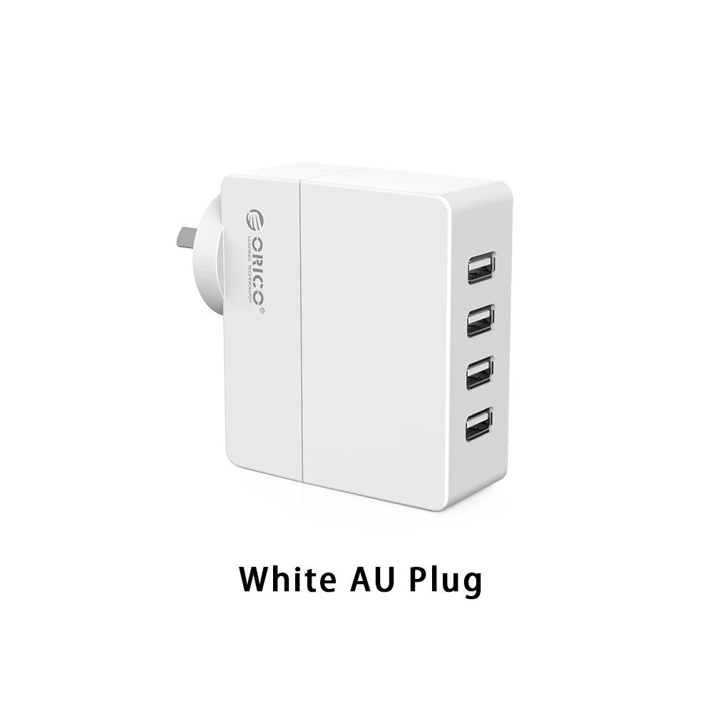 ORICO 4 порта настольное USB зарядное устройство USB настенное зарядное устройство 34 Вт для iPhone 7 Мобильный телефон умное зарядное устройство EU/US/UK/AU штекер - Тип штекера: White AU Plug