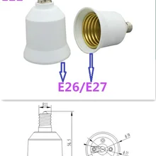 10 шт. E11 для E26 светодиодный гнездо адаптера E11-E26 светодиодный держатель лампы конвертер патрон для лампочки удлинитель для головок