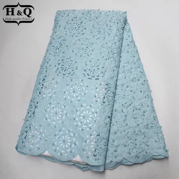 

Lovely Laser Cutting Lace Super Quality With Stones 5 Yards/pcs 2019 African Lace Fabric French Beads Lace Fabric For Wedding