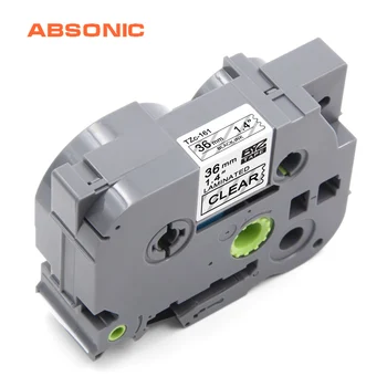 

Absonic Tze-161 Tze 161Laminated Label Tape Black on Clear Compatible For Brother P-Touch PT530 PT550 PT3600 PT9500PC Labelmaker