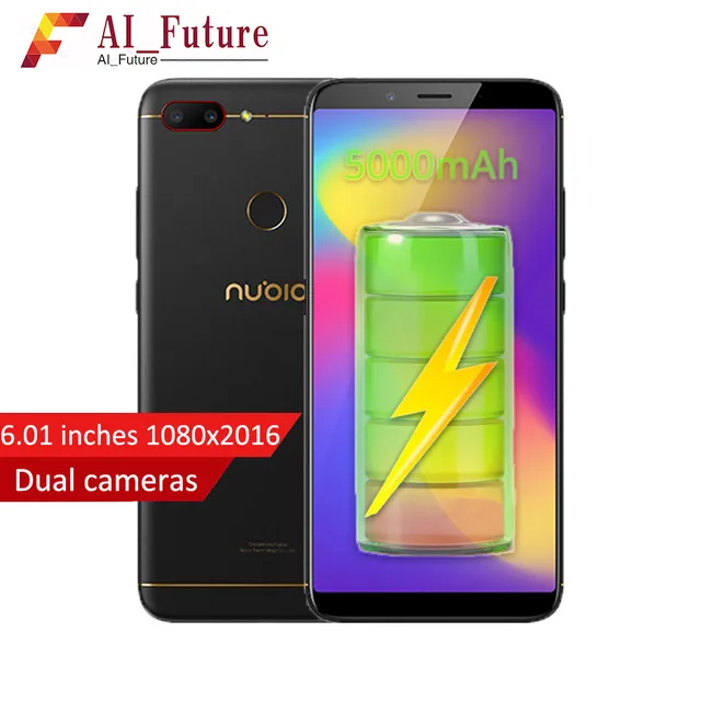 Special Price 2018 Original ZTE Nubia N3 Mobile Phone 4GB RAM 64GB ROM 5000mAh 6.01inch Snapdragon 625 Octa Core  Fingerprint ID Android7.1