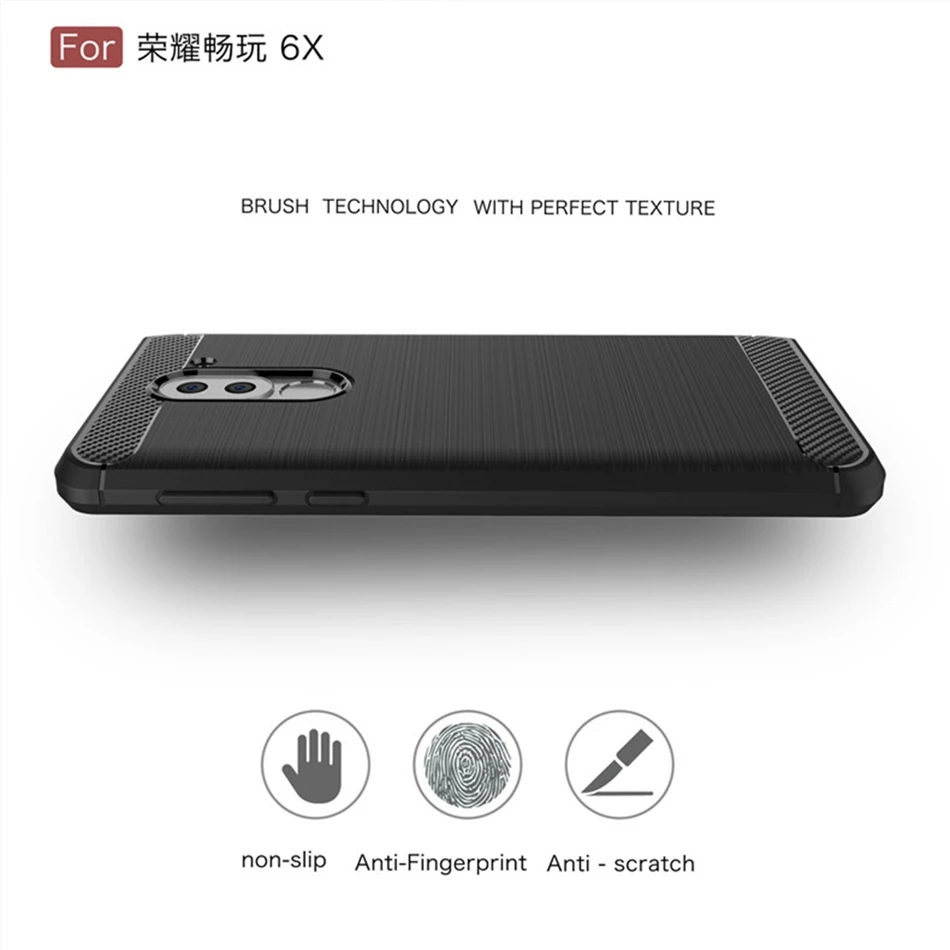 Soft TPU Case for Huawei Honor 6X Case Carbon Fiber Phone Cover for Huawei Honor 8 10 9 Lite V8 V10 V9 play 5C 5X 6A Magic Coque (3)